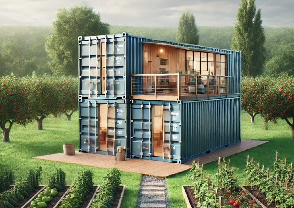 модульний дачний будинок з морських контейнерів